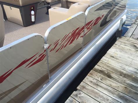 pontoon sheet metal replacement|pontoon boat fence panels.